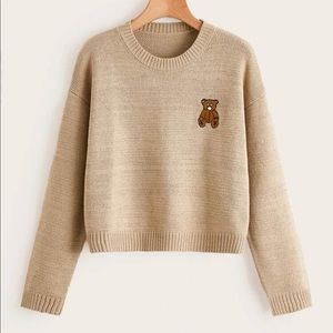 Bear Embroidery Sweater